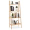 4-Tier Bamboo Ladder Bookshelf 58 Display Shelf Storage Rack Plant Flower Stand